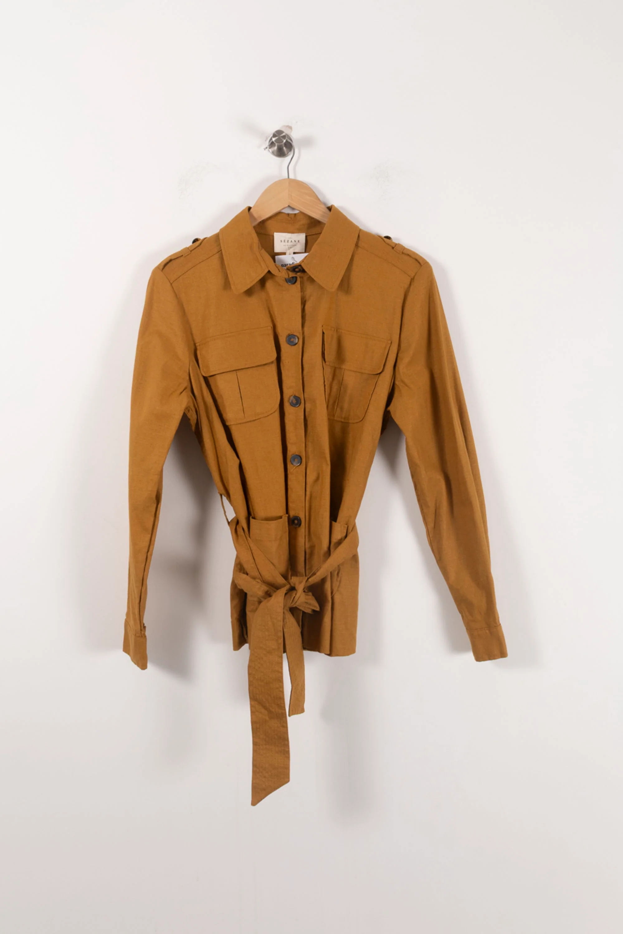 Veste Ceinturée Marron - Taille S/36 - Image 2