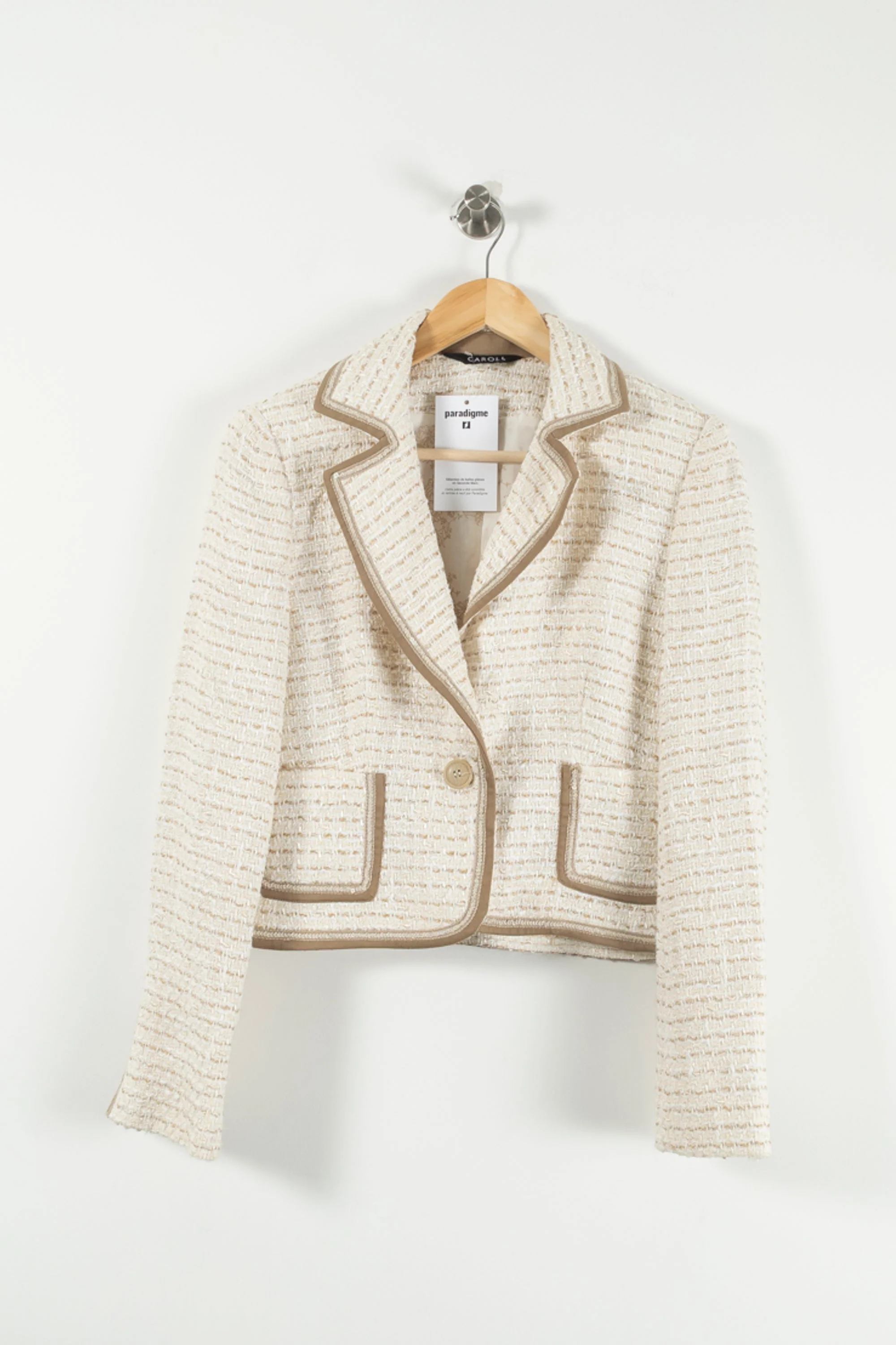 Veste Courte Beige - Taille XL/42 - Image 2