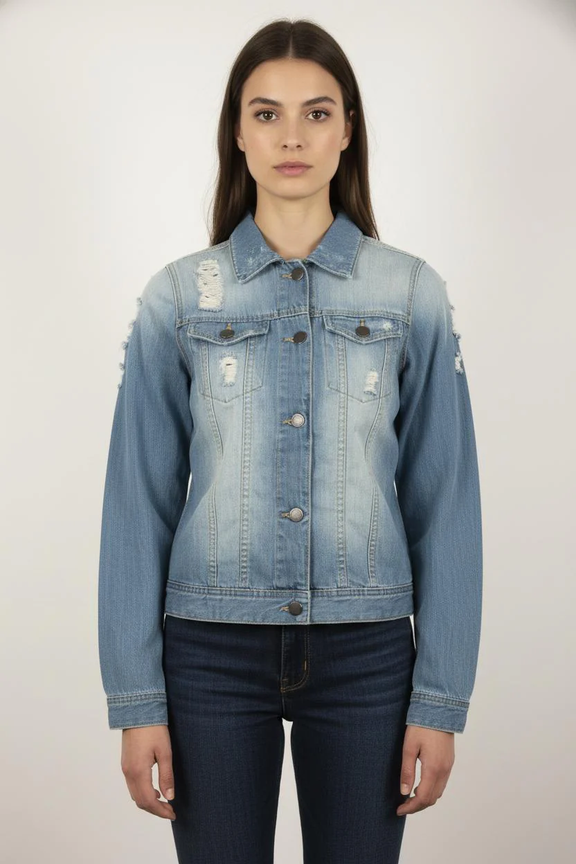Veste en Jean Bleue - Taille M/38