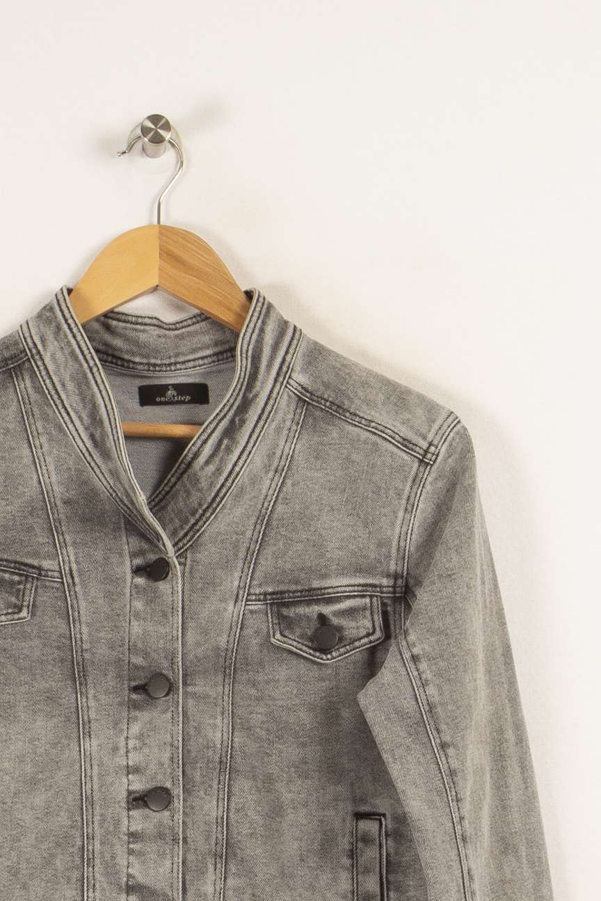 Veste en jean grise - Taille M/38 - Image 3