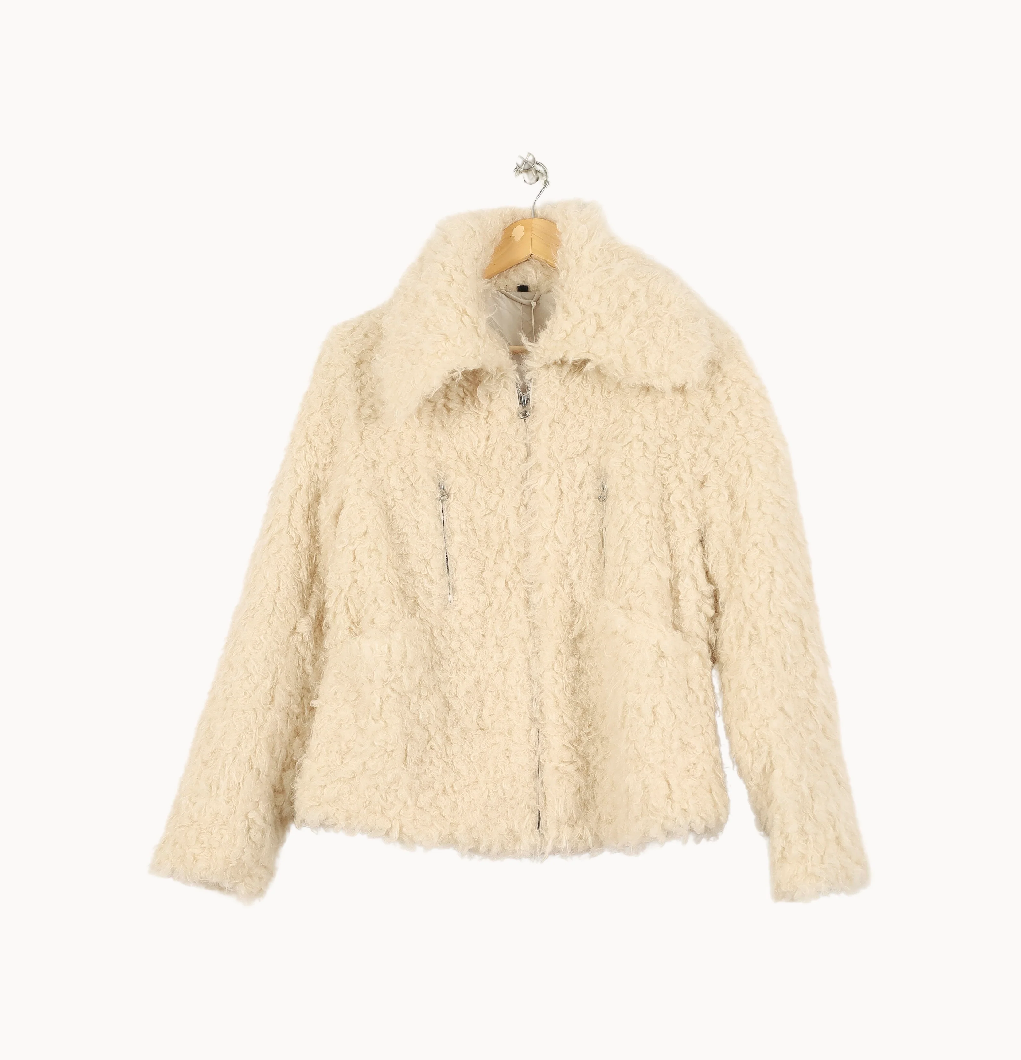 Veste Fourrée Blanche - Taille S/36 - Image 2