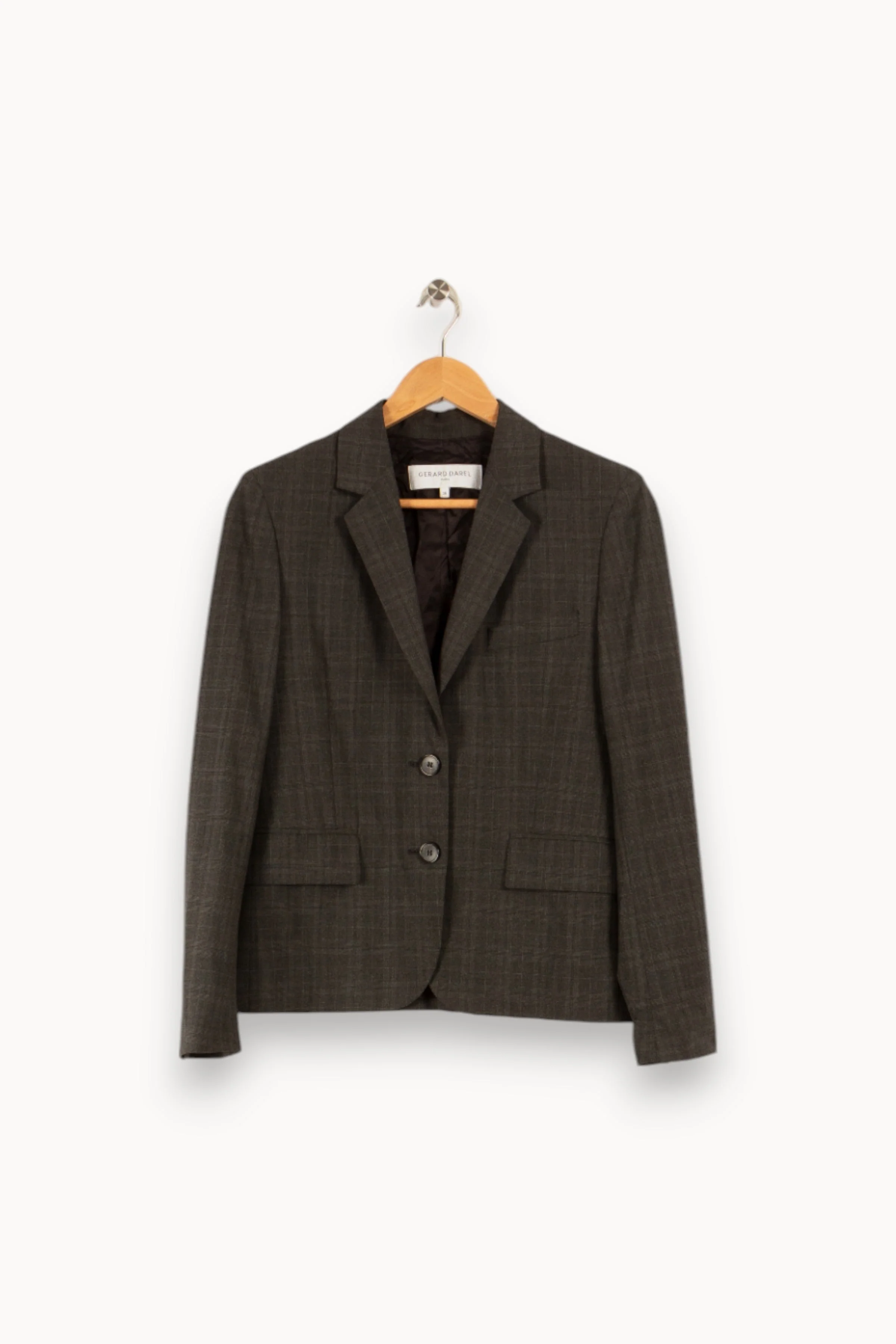 Veste grise à carreaux - Taille S/36 - Image 2