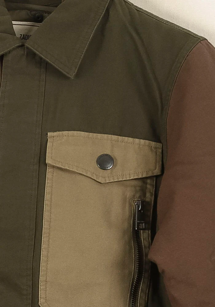 Veste Kaki et Marron - Taille S/36 - Image 3
