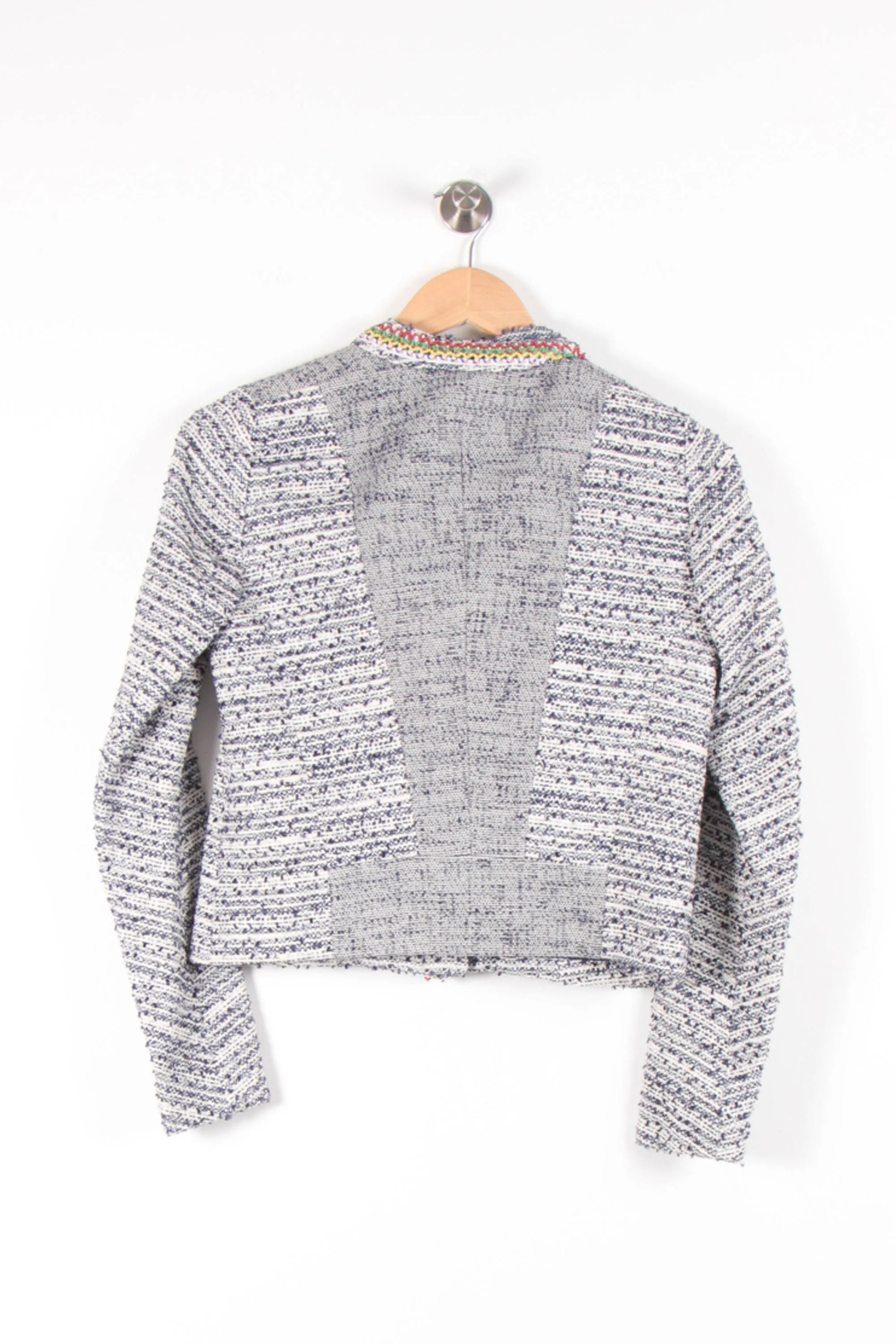 Veste Tweed Bleu - Taille S/36 - Image 4